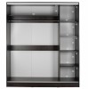 ΝΤΟΥΛΑΠΑ ΜΕΛΑΜΙΝΗΣ WENGE ΜΕ ΚΑΘΡΕΠΤΗ HM2437.02  180X60X210Υεκ.