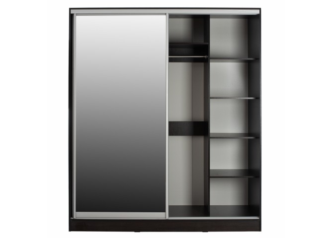 ΝΤΟΥΛΑΠΑ ΜΕΛΑΜΙΝΗΣ WENGE ΜΕ ΚΑΘΡΕΠΤΗ HM2437.02  180X60X210Υεκ.