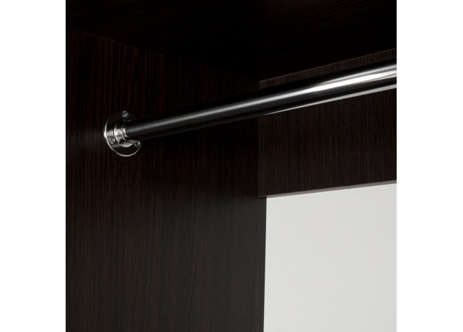 ΝΤΟΥΛΑΠΑ ΜΕΛΑΜΙΝΗΣ WENGE ΜΕ ΚΑΘΡΕΠΤΗ HM2437.02  180X60X210Υεκ.