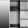 ΝΤΟΥΛΑΠΑ ΜΕΛΑΜΙΝΗΣ WENGE ΜΕ ΚΑΘΡΕΠΤΗ HM2437.02  180X60X210Υεκ.