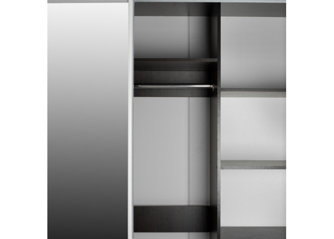 ΝΤΟΥΛΑΠΑ ΜΕΛΑΜΙΝΗΣ WENGE ΜΕ ΚΑΘΡΕΠΤΗ HM2437.02  180X60X210Υεκ.