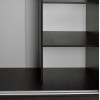 ΝΤΟΥΛΑΠΑ ΜΕΛΑΜΙΝΗΣ WENGE ΜΕ ΚΑΘΡΕΠΤΗ HM2437.02  180X60X210Υεκ.