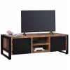 ΕΠΙΠΛΟ TV HM8189.11 ΜΕΤΑΛΛΟ & ΜΑΣΙΦ ΞΥΛΟ MANGO ΦΥΣΙΚΟ 160x45x51Υ εκ.