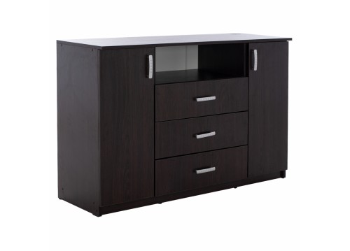 ΜΠΟΥΦΕΣ ΜΕ 2 ΝΤΟΥΛΑΠΙΑ Κ 3 ΣΥΡΤΑΡΙΑ WENGE HM2430.02 120X45X85Y εκ.