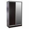 ΝΤΟΥΛΑΠΑ ΜΕΛΑΜΙΝΗΣ 120x60x220Υεκ. ΔΙΦΥΛΛΗ WENGE ΜΕ ΚΑΘΡΕΠΤΗ HM2460.02