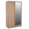 ΝΤΟΥΛΑΠΑ ΣΥΡΟΜΕΝΗ ΜΕΛΑΜΙΝΗΣ 120x60x220Yεκ. ΔΙΦΥΛΛΗ SONAMA ΜΕ ΚΑΘΡΕΠΤΗ HM2460.01