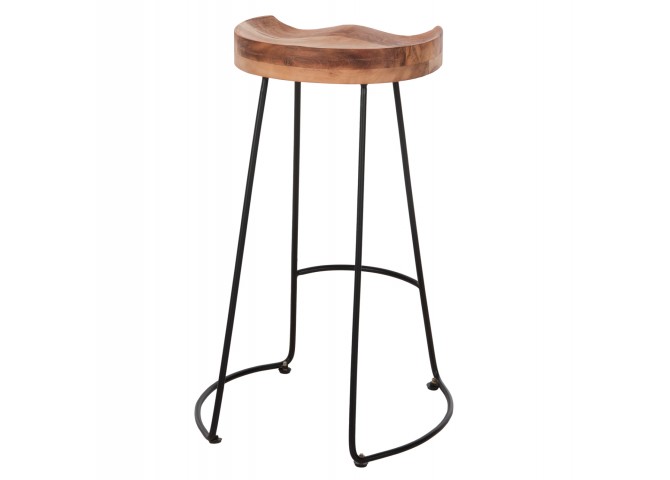 ΣΚΑΜΠΟ BAR ΑΠΟ ΜΑΣΙΦ ΞΥΛΟ ΑΚΑΚΙΑΣ 48x40χ76Υεκ. HM8363.11