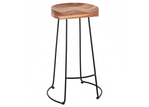 ΣΚΑΜΠΟ BAR ΑΠΟ ΜΑΣΙΦ ΞΥΛΟ ΑΚΑΚΙΑΣ 48x40χ76Υεκ. HM8363.11