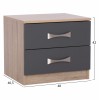 ΚΟΜΟΔΙΝΟ ASHLYN ΜΕ 2 ΣΥΡΤΑΡΙΑ ΚΑΙ ΧΕΡΟΥΛΙ SONAMA-ΓΚΡΙ 48x40,5x42 εκ. HM2235.04