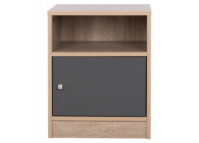 ΚΟΜΟΔΙΝΟ ΜΕΛΑΜΙΝΗΣ MALORY HM2205.04 SONAMA-ΓΚΡΙ 40x40x50