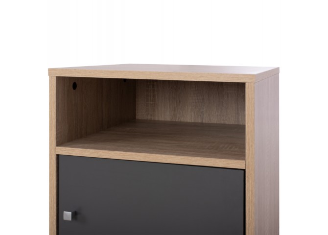 ΚΟΜΟΔΙΝΟ ΜΕΛΑΜΙΝΗΣ MALORY HM2205.04 SONAMA-ΓΚΡΙ 40x40x50