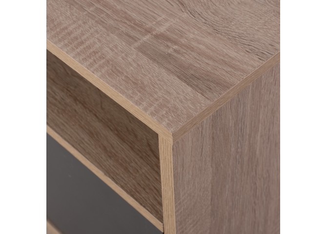 ΚΟΜΟΔΙΝΟ ΜΕΛΑΜΙΝΗΣ MALORY HM2205.04 SONAMA-ΓΚΡΙ 40x40x50