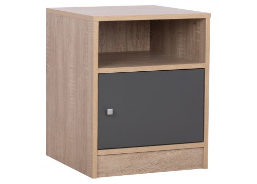 ΚΟΜΟΔΙΝΟ ΜΕΛΑΜΙΝΗΣ MALORY HM2205.04 SONAMA-ΓΚΡΙ 40x40x50