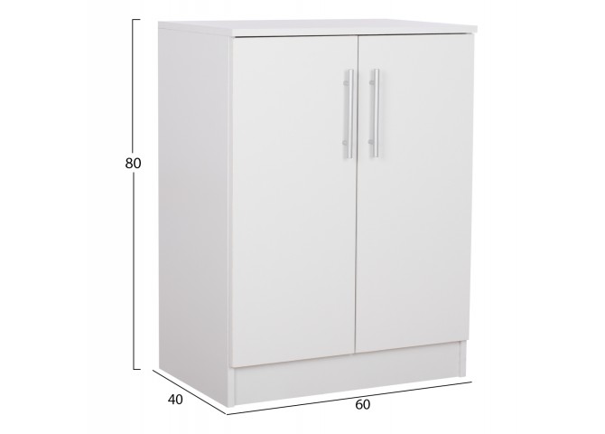 ΠΑΠΟΥΤΣΟΘΗΚΗ ΝΤΟΥΛΑΠΙ EMERIE ΞΥΛΙΝΗ HM2206.05 ΛΕΥΚΗ 60x40x80 εκ.