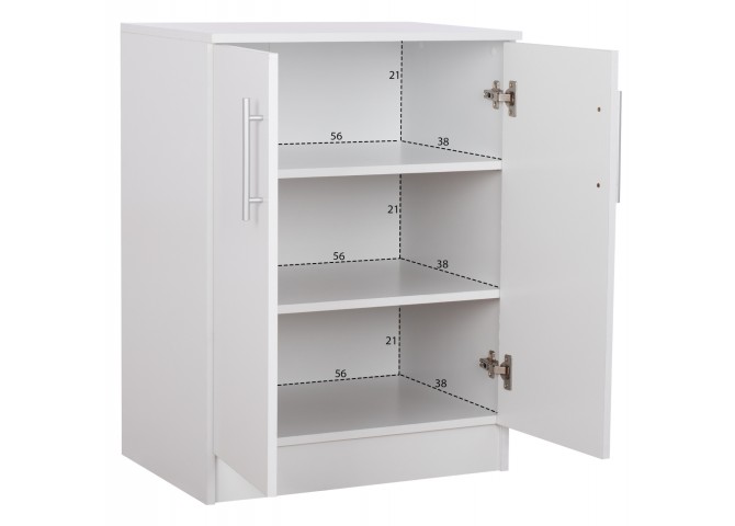 ΠΑΠΟΥΤΣΟΘΗΚΗ ΝΤΟΥΛΑΠΙ EMERIE ΞΥΛΙΝΗ HM2206.05 ΛΕΥΚΗ 60x40x80 εκ.