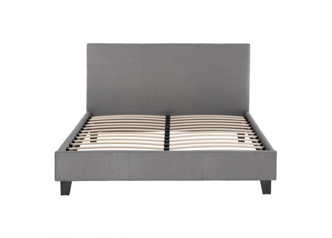 ΚΡΕΒΑΤΙ BECCA ΑΠΟ ΒΕΛΟΥΔΟ ΓΚΡΙ HM553.11 ΓΙΑ ΣΤΡΩΜΑ 150x200 EK.
