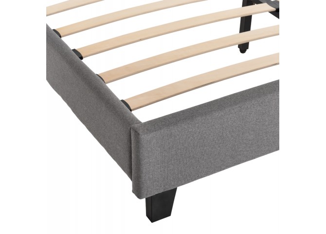 ΚΡΕΒΑΤΙ BECCA ΑΠΟ ΒΕΛΟΥΔΟ ΓΚΡΙ HM553.11 ΓΙΑ ΣΤΡΩΜΑ 150x200 EK.