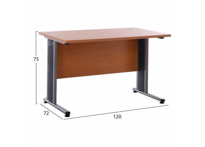 Γραφείο 120x72cm σε απόχρωση καρυδί