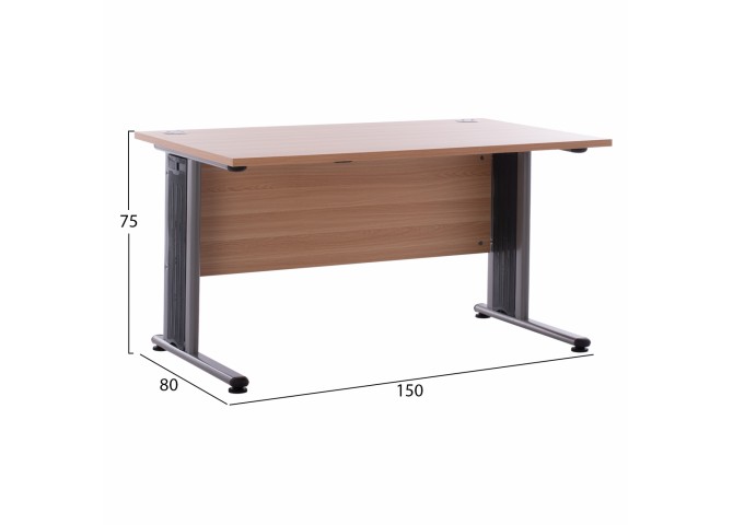 Γραφείο 150x80cm σε φυσική απόχρωση οξιάς