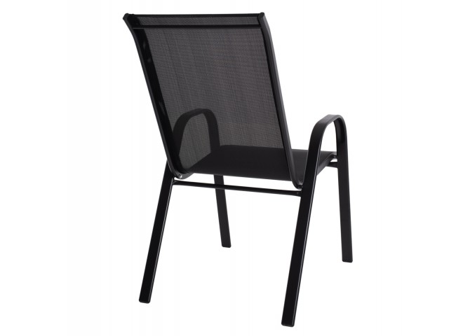 ΠΟΛΥΘΡΟΝΑ LEON ΜΕΤΑΛΛΙΚΗ ΜΕ ΜΑΥΡΟ TEXTLINE HM5000.03 55x72x91Υ εκ.