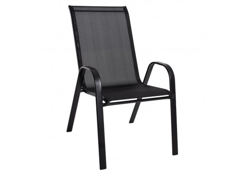ΠΟΛΥΘΡΟΝΑ LEON ΜΕΤΑΛΛΙΚΗ ΜΕ ΜΑΥΡΟ TEXTLINE HM5000.03 55x72x91Υ εκ.
