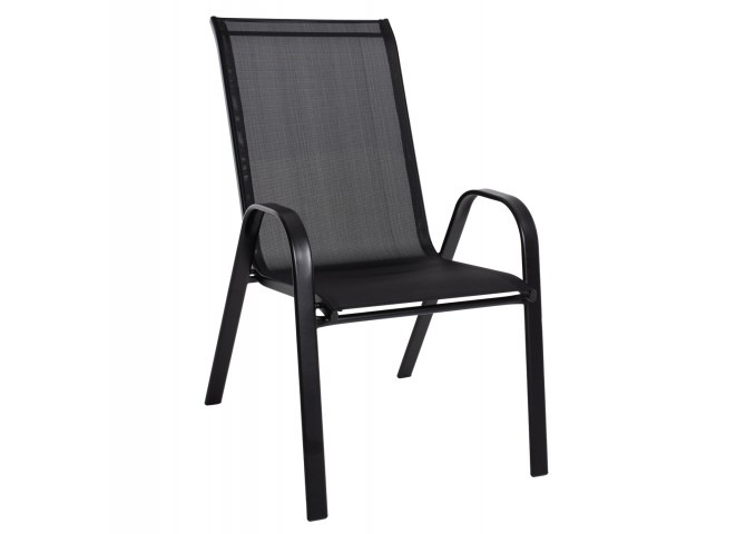 ΠΟΛΥΘΡΟΝΑ LEON ΜΕΤΑΛΛΙΚΗ ΜΕ ΜΑΥΡΟ TEXTLINE HM5000.03 55x72x91Υ εκ.