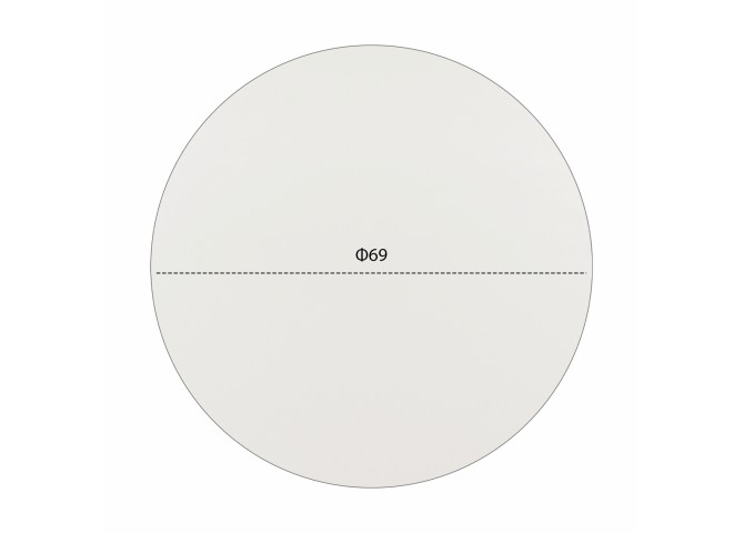 ΕΠΙΦΑΝΕΙΑ ΤΡΑΠΕΖΙΟΥ HPL HM5842.02 ΛΕΥΚΗ Φ69 εκ. ΠΑΧΟΥΣ 12mm.