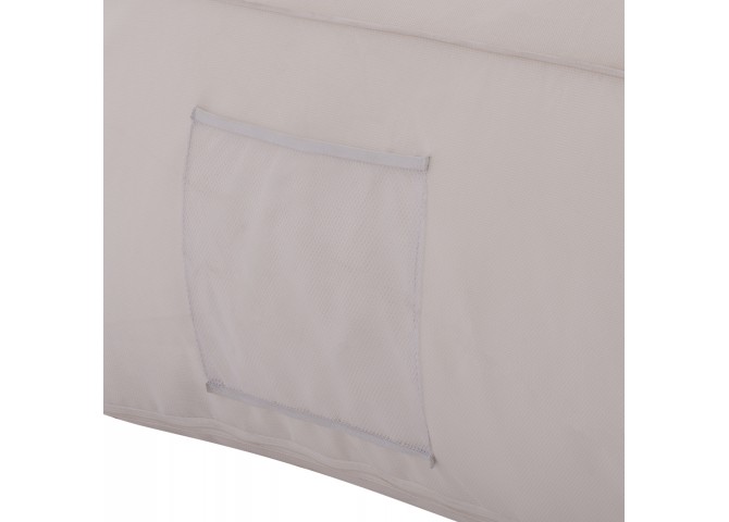 ΠΟΥΦ YAMIN 2ΑΤΟΜΩΝ ΜΕ TEXTILENE 600gr/m2 2X1 ΛΕΥΚΟ HM5773.11 140x140x40-60Υεκ.