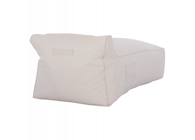 ΠΟΥΦ ΞΑΠΛΩΣΤΡΑ WADELIN HM5774.11 ΜΕ TEXTILINE ΛΕΥΚΟ 190x80x40-60Υ εκ.