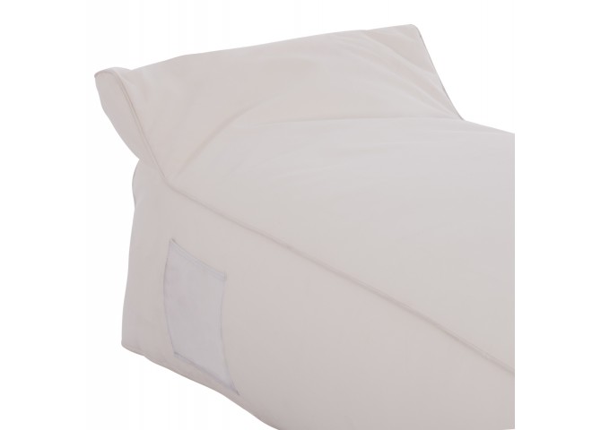 ΠΟΥΦ ΞΑΠΛΩΣΤΡΑ WADELIN HM5774.11 ΜΕ TEXTILINE ΛΕΥΚΟ 190x80x40-60Υ εκ.