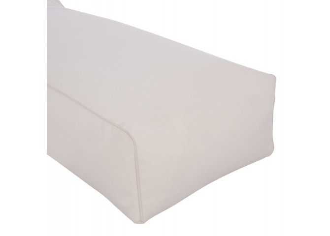 ΠΟΥΦ ΞΑΠΛΩΣΤΡΑ WADELIN HM5774.11 ΜΕ TEXTILINE ΛΕΥΚΟ 190x80x40-60Υ εκ.