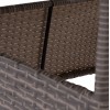 ΤΡΑΠΕΖΙ ΜΕΤΑΛΛΙΚΟ MILITARY RATTAN ΓΚΡΙ HM5141.31 120x70x75Υ εκ.