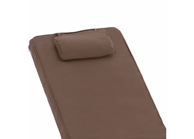 ΜΑΞΙΛΑΡΙ ΞΑΠΛΩΣΤΡΑΣ TEXTILENE 600gr/m2 2X1 SIFNOS ΜΟΚΑ HM11237.04T 194x70x11εκ.