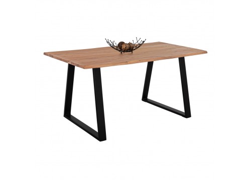 ΤΡΑΠΕΖΙ ΤΡΑΠΕΖΑΡΙΑΣ SOFIA SLIM HM8500.11 ΜΑΣΙΦ ΞΥΛΟ ΑΚΑΚΙΑΣ 160x90x76Υ εκ.
