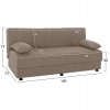 ΚΑΝΑΠΕΣ ΚΡΕΒΑΤΙ ANDRI ΤΡΙΘΕΣΙΟΣ ΜΠΕΖ HM3239.04 180x72x77 εκ.