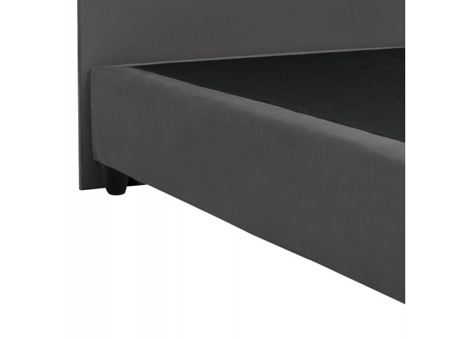 ΚΡΕΒΑΤΙ MALENA ΑΠΟ ΓΚΡΙ ΒΕΛΟΥΔΟ HM638.10 ΓΙΑ ΣΤΡΩΜΑ 150x200 εκ.