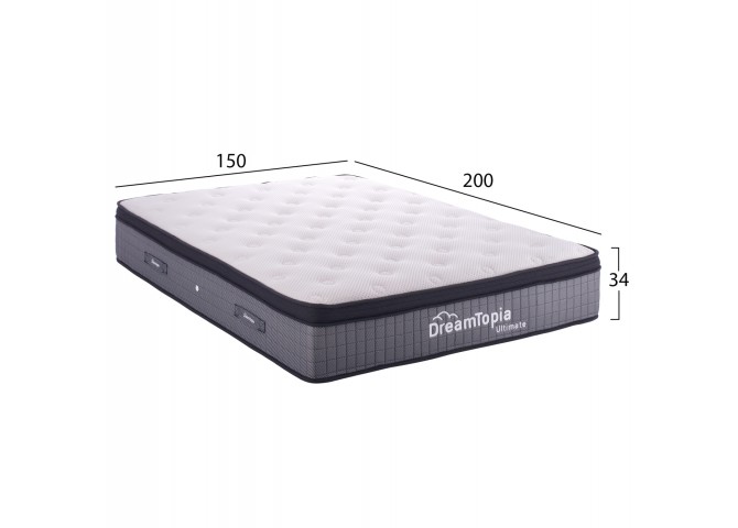 ΣΤΡΩΜΑ DREAMTOPIA ULTIMATE HM661.150 POCKET SPRING ΜΕ ΑΝΩΣΤΡΩΜΑ 150X200εκ.