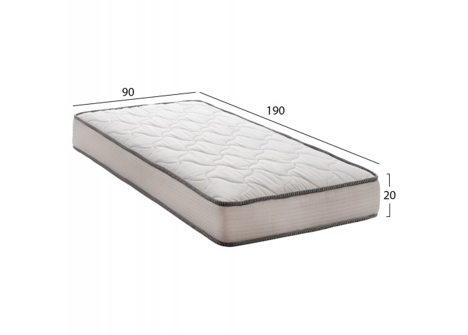 ΣΤΡΩΜΑ DREAMTOPIA ΣΕΙΡΑ ATLAS HM654.90 BONNELL SPRING 90x190 εκ.