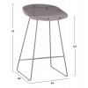 ΣΚΑΜΠΟ ΜΠΑΡ HM9299.10, ΓΚΡΙ, ΜΕΣΑΙΟΥ ΥΨΟΥΣ, 44x44x74 εκ.