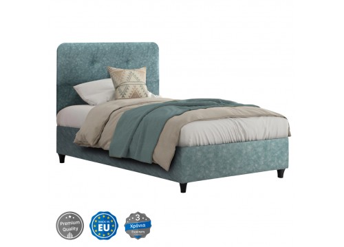 ΚΡΕΒΑΤΙ DOLORES ΑΠΟ ΥΦΑΣΜΑ LIGHT GREEN HM649.27 ΓΙΑ ΣΤΡΩΜΑ 90x200 εκ.