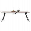 ΤΡΑΠΕΖΙ ΤΡΑΠΕΖΑΡΙΑΣ ΚΑΠΛΑΜΑΣ ΚΑΡΥΔΙΑΣ ΡΟΥΣΤΙΚ ΣΤΥΛ HM9303.02 220x90x75Υ εκ.