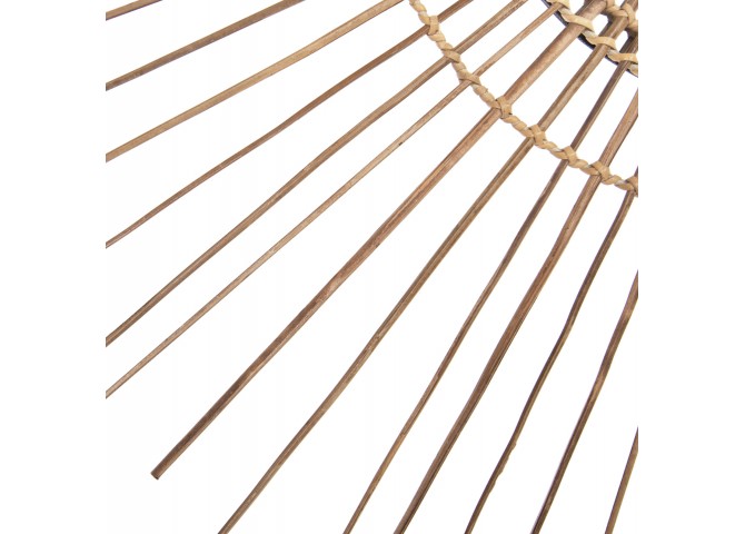 ΚΑΘΡΕΠΤΗΣ ΣΤΡΟΓΓΥΛΟΣ ΜΕ ΠΛΑΙΣΙΟ ΑΠΟ STICKS ΚΟΚΟΦΟΙΝΙΚΑ ΣΕ ΧΡΩΜΑ ΦΥΣΙΚΟ Φ85 εκ.HM7733