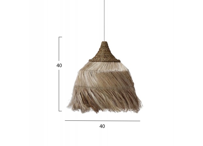 ΦΩΤΙΣΤΙΚΟ ΟΡΟΦΗΣ ΑΠΟ ΙΝΕΣ MENDONG GRASS ΣΕ ΦΥΣΙΚΟ 40x40x40Yεκ.HM7776