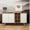 ΜΠΟΥΦΕΣ ΜΕΛΑΜΙΝΗΣ ΚΑΡΥΔΙ ΚΑΙ ΛΕΥΚΟ 140x40x86Yεκ.HM9432.02