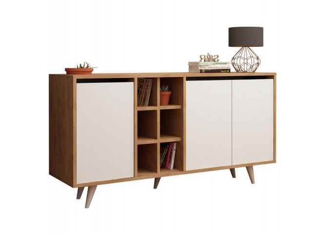ΜΠΟΥΦΕΣ ΜΕΛΑΜΙΝΗΣ ΚΑΡΥΔΙ ΚΑΙ ΛΕΥΚΟ 140x40x86Yεκ.HM9432.02