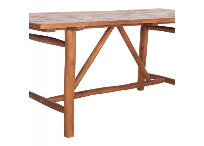 ΤΡΑΠΕΖΙ ΑΠΟ ΞΥΛΟ ΜΑΣΙΦ ΤΕΑΚ 220X100X78Υεκ.HM9390.01