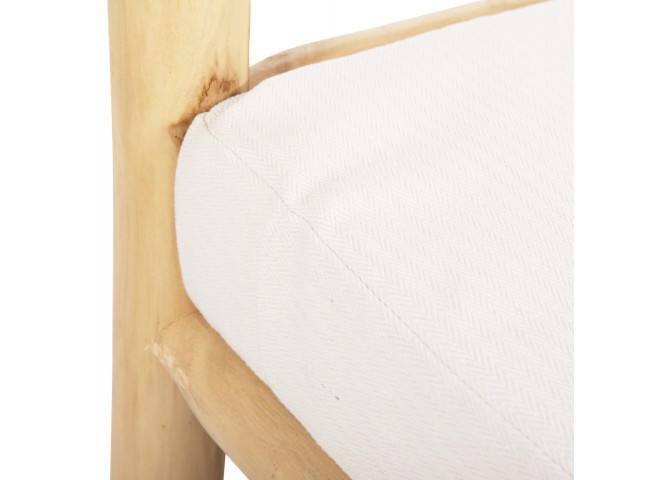 ΚΑΝΑΠΕΣ HM9339 ΜΑΣΙΦ ΞΥΛΟ TIK  ΦΥΣΙΚΟ - ΛΕΥΚΟ 210x100x80 εκ.