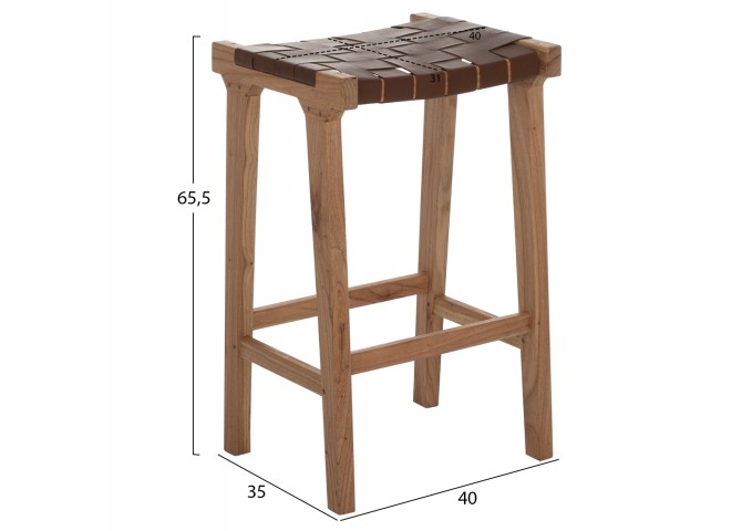 ΣΚΑΜΠΟ ΜΠΑΡ ΜΑΣΙΦ ΞΥΛΟ ΤΙΚ ΦΥΣΙΚΟ HM9382.01 40X35X65ΕΚ.