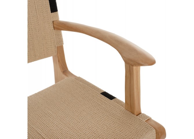 ΠΟΛΥΘΡΟΝΑ ΕΠΑΓΓΕΛΜΑΤΙΚΗ RUBBERWOOD ΚΑΙ ΣΧΟΙΝΙ 63X59X86Yεκ.HM9324.01