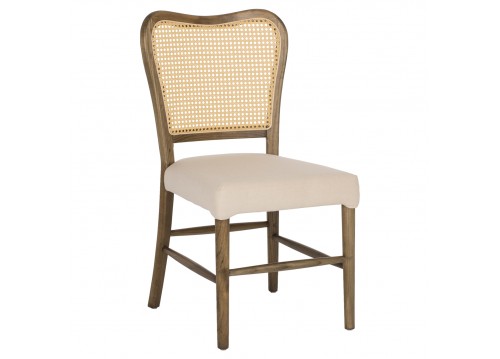 ΚΑΡΕΚΛΑ ΕΠΑΓΓΕΛΜΑΤΙΚΗ ΤΟΟΝ ΞΥΛΟ RATTAN ΥΦΑΣΜΑ 48x54x90Υεκ.HM9406.04